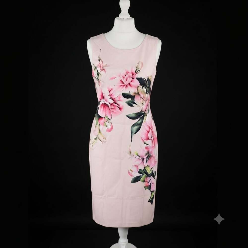 Floral Print Sleeveless Sheath Dress Size XL